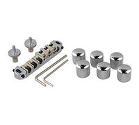 Ntcpefy Puente de sillín con postes y llave inglesa y perilla de volumen para guitarra eléctrica, bajo, potenciómetro, tapa de acorde