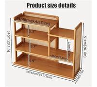 NTDMSFWM Portavasos de ratán y Estante for Tazas de café, Organizador rústico de encimera Multicapa, Mueble de Almacenamiento Que Ahorra Espacio for Cocina y Comedor.(Brwon,26in)