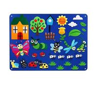 NTERACTIVE FIENTE BABARÍA - APRENDIZAJE DE NIÑOS 105X75 CM, Kit De Narración Sensorial, Panel De Pared Educativa | Juguete De Aprendizaje Temprano, Herramienta De Juego Creativo, Uso Para Actividades