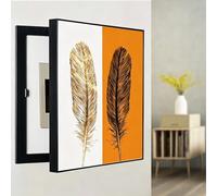 Nterior Decorativo Tapa Del Medidor Eléctrico Cubierta De Panel Eléctrico Ocultación De Medidor Decorativa Cubiertas De Medidor Eléctrico Montadas En Pared Pasillo Salón(Right,60cm*70cm (23.6*27.6in))