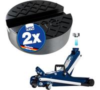 NTG Almohadilla de goma para gato hidráulico 2to 2 para diferentes modelos con sujeción adicional en la parte trasera, agarre seguro | Power PAD | Gato hidráulico de goma para gato hidráulico (2