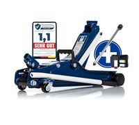 NTG Gato hidráulico hidráulico, 2 to 2000 kg, 85 - 375 mm, Lowliner Auto Taller con llave dinamométrica y tuercas para llantas de aluminio (gato hidráulico NTG Set 2)