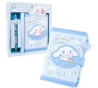 NTGFU Notebook Cartoon and Pen Set, Cute Stationery Set for Kids Teens, Cartoon Stationery Gifts for Girls, Bule Notebook Diary with Pen for School Supplies,Best Birthday Gifts for Girls