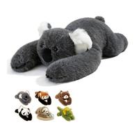 NTHFECG Cojín de peluche con peso, suave, calmante para aliviar la ansiedad y dormir mejor, para niños y adultos, perezoso, koala, triceratops, oso de peluche, comodidad ajustable (D-45 cm)