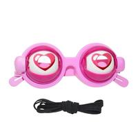 NTHFECG Disfraz de ojos de broma, gafas de broma, con cordón para niños, juguete extraño, accesorio de disfraz para fiestas, fiestas temáticas, cosplay, cumpleaños (rosa)