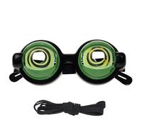 NTHFECG Disfraz de ojos de broma, gafas de broma, con cordón para niños, juguete extraño, accesorio de disfraz para fiestas, fiestas temáticas, cosplay, cumpleaños (verde)