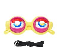 NTHFECG Disfraz de ojos de broma, gafas de broma, cordón para niños, juguete extraño, accesorio de disfraz para fiestas, fiestas temáticas, cosplay, cumpleaños (amarillo)