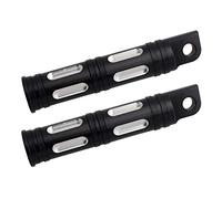 NTHREEAUTO Clavijas de control, reposapiés de palanca de cambios de pasajeros con corte de borde compatible con Harley Sportster v rod Softail Road King Street Heritage Electra Glide