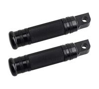 NTHREEAUTO Estriberas macho, estriberas de pasajero CNC de color negro, pedales de reposapiés de motocicleta compatibles con Harley Dyna, Sportster, Forty Eight