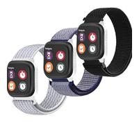 NTidea Paquete de 3 correas de nailon de repuesto compatibles con Gabb Watch 3e 3 2 1/Gizmo Watch 3 2 1/Cosmo JrTrack 4 3 2 Watch, correa deportiva de repuesto para reloj inteligente