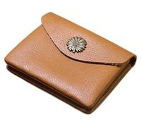 NTIYOU Carteras Cartera Cartera de Cuero for Mujer Tarjetero Delgado portátil Monederos Simples con Cremallera Bolsillo for Monedas for Mujer Resistente a desgarros Durable (Color : Black Coffee-1)