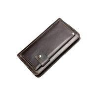 NTIYOU Carteras Cartera Cartera de Cuero Talonario Largo Embrague Monederos Doble Cremallera Tarjetero Ranuras for Tarjetas extraíbles Bolsillo for Monedas Durable