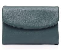 NTIYOU Carteras Cartera Corta de Cuero for Mujer, Tarjetero clásico Triple, monederos a presión con Solapa Simple, Bolsillo for Monedas Nuevo Resistente a desgarros Durable (Color : Blue-1, Size : A)