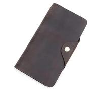NTIYOU Carteras Cartera for Hombre Tarjetero Premium Crazy Horse Carteras de Cuero Minimalista Estilo empresarial monederos for Almacenamiento de Tarjetas en Efectivo Durable