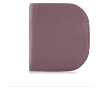 NTIYOU Carteras Cartera Nueva Cartera de Cuero for Mujer Tarjetero Simple Delgado Monederos con Hebilla portátil 6 Ranuras for Tarjetas Resistente a desgarros Durable (Color : Purple)