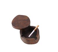 NTIYOU Ceniceros,Cenicero Cenicero De Madera Decoración De Mesa for Fumar Cigarrillos Sala De Estar Hogar 12 * 12 Cm como Se Muestra/como Se Muestra/10 * 10 Cm Antiolores(10 * 10Cm)