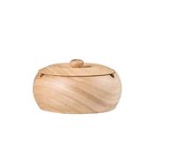 NTIYOU Ceniceros Cenicero Retro con Tapa y Revestimiento de Acero Inoxidable,Bandeja de Ceniza de Grano de Madera a Prueba de Viento Antiolores(Wood Color)