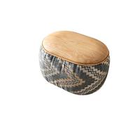 NTIYOU Escabel Banco de Zapatos de Entrada, Banco pequeño Ovalado Moderno, Taburete de tocador de Maquillaje for Sala de Estar, Dormitorio, Pasillo, Taburete Creativo Salón