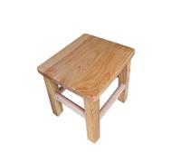 NTIYOU Escabel Escalera pequeña Multifuncional con Almohadilla for los pies, Taburete de Madera, Silla de Entrada, Taburete for Cambiar Zapatos, Taburete Creativo Salón(Light Brown)