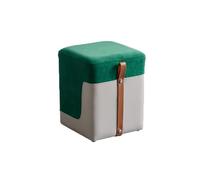 NTIYOU Escabel Reposapiés Taburete Moderno Taburete Reposapiés Taburete for Cambiar Zapatos for el hogar Taburete Bajo Sala de Estar, Dormitorio Taburete Creativo Salón(Green)