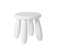 NTIYOU Escabel Taburete Corto de plástico for el hogar, Taburete for Cambiar Zapatos, sofá, Banco pequeño for Dormitorio, Cocina, Sala de Estar, Taburete Creativo Salón(China White)