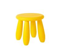 NTIYOU Escabel Taburete Corto de plástico for el hogar, Taburete for Cambiar Zapatos, sofá, Banco pequeño for Dormitorio, Cocina, Sala de Estar, Taburete Creativo Salón(China Yellow)