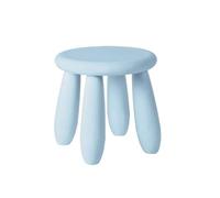 NTIYOU Escabel Taburete Corto de plástico for el hogar, Taburete for Cambiar Zapatos, sofá, Banco pequeño for Dormitorio, Cocina, Sala de Estar, Taburete Creativo Salón(China Light Blue)