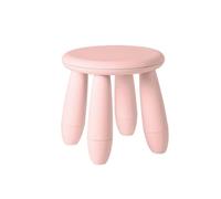 NTIYOU Escabel Taburete Corto de plástico for el hogar, Taburete for Cambiar Zapatos, sofá, Banco pequeño for Dormitorio, Cocina, Sala de Estar, Taburete Creativo Salón(China Light Pink)