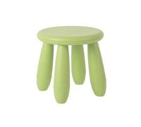NTIYOU Escabel Taburete Corto de plástico for el hogar, Taburete for Cambiar Zapatos, sofá, Banco pequeño for Dormitorio, Cocina, Sala de Estar, Taburete Creativo Salón(China Green)