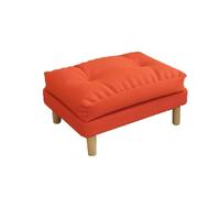NTIYOU Escabel Taburete de Lujo for pies, Taburete Cuadrado for Cambiar Zapatos de Entrada, Taburete pequeño, Taburete bajo for Sala de Estar, Dormitorio, Taburete Creativo for el hogar Salón(Orange)