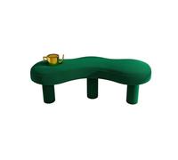 NTIYOU Escabel Taburete Triangular Creativo for Cambiar Zapatos, Banco de área de Ocio, Taburete de sofá de Forma Especial for Sala de Estar, Taburete Creativo Salón(Green)