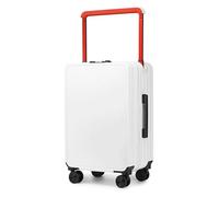NTIYOU Maletas Maleta de Equipaje de Mano con Ruedas, Maleta de Almacenamiento clasificada de Gran Capacidad con Ruedas, Doble Frente y Ancho Equipo de Viaje (Color : Blanc, Size : 26 Inch)