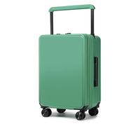 NTIYOU Maletas Maleta de Equipaje de Mano con Ruedas, Maleta de Almacenamiento clasificada de Gran Capacidad con Ruedas, Doble Frente y Ancho Equipo de Viaje (Color : Green, Size : 20 Inch)