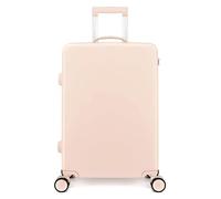 NTIYOU Maletas Maletas con Ruedas Equipaje de Gran Capacidad Cremallera Equipaje de Mano Viaje for Estudiantes Maleta con contraseña antiestrés Equipo de Viaje (Color : Pink, Size : 26 Inches)
