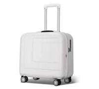 NTIYOU Maletas Maletas de Equipaje de Mano con Ruedas, Equipaje pequeño y Ligero, Maletas de Seguridad con contraseña integrada Equipo de Viaje (Color : Blanc, Size : 44 * 24 * 45CM)