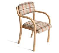NTIYOU Silla de Escritorio Silla de Oficina con Marco de Madera Maciza, Asiento Acolchado cómodo, Silla de Escritorio, Silla ergonómica for Ordenador, cojín de Asiento Firme Cómodo(D)