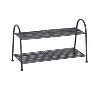 NTIYOU Zapateros Estante de Metal for Zapatos, estantes de Almacenamiento for Sala de Estar, Entrada, Pasillo y guardarropa Puerta Principal(Noir,64 * 28 * 63cm)