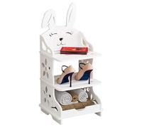 NTIYOU Zapateros Zapatero de Madera Maciza, Organizador de Almacenamiento de Zapatos, Armario de Zapatos de pie, Pasillo, Entrada, Estante for Zapatos Puerta Principal(29cm*25cm*59cm)