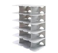 NTIYOU Zapateros Zapatero de múltiples Capas, Soporte for Almacenamiento de Zapatos, gabinete for Zapatos, Estante for Zapatos pequeños for Pasillo de Entrada Puerta Principal(Gris,L)