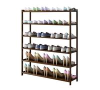 NTIYOU Zapateros Zapatero económico de múltiples Capas, gabinete de Zapatos for el hogar, Estante de bambú for Zapatos, Organizador de Almacenamiento for Entrada Puerta Principal(6 Layers-80cm)
