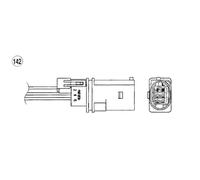 NTK Sonda Lambda 5 Cables 552mm para VW Polo 1.2 TDI Seat Ibiza IV 95001