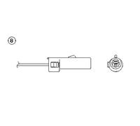 NTK Sonda Lambda Sin Calefacción 1 Cable 550mm Para Mitsubishi Colt III 1.5 GLXi