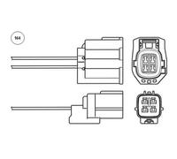 NTK Sonda Lambda Sonda Reguladora Para Mazda 5 CW 2.0 1.8 MZR 3 BL