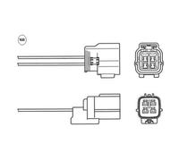 NTK Sonda Lambda Sonde de Regulación para Mazda 6 Kombi 2.0 MZR 97901