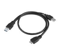 NTQinParts Cable cargador de alimentación de sincronización de datos USB 3.0 de repuesto para monitor portátil AOC E1659FWU de 15.6 pulgadas FHD