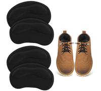 NTRUXZP 4 Piezas Almohadillas De Talón Autoadhesivas, Almohadilla Talon Cómodo, Almohadillas Esponja para Talón, Plantillas Zapatos Autoadhesivas Adecuado Para Evitar Ampollas, Hombres y Mujeres,Negro
