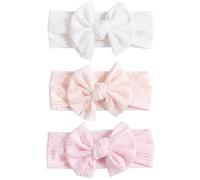 NTRUXZP Bebé Niña Diademas Bebé Hairband, 3 Piezas Diademas Bebé Hairband de los Bebés Recién Nacidos Diadema Elástica Suave Multicolor Banda para Cabeza, Diadema Niña Para Cabeza Accesorio