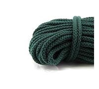 NTS-Nähtechnik - Cordón de algodón (8 mm, selección de color y longitud, 100 % algodón, con núcleo de poliéster, color verde oscuro, 50 m)