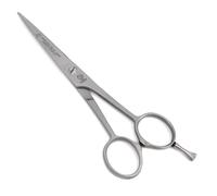 NTS-Solingen Silver Star Line 150 - Tijeras de peluquería (mate, satinadas, fabricadas en Solingen, 14 cm aprox., 14 cm)