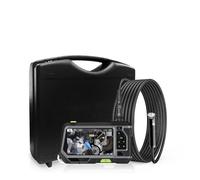 NTS500 5. Endoscopio industrial de 5 mm dual y tres lentes 2 0mp Cámara de inspección 5 pulgadas 128 0p HD LCD Borroscopio impermeable con 6 LED,Visión Nítida(1m,5.5mm Dual Lens)